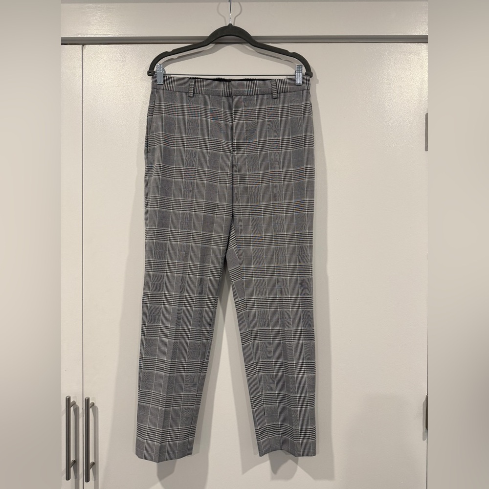 H&M men’s plaid dress pants